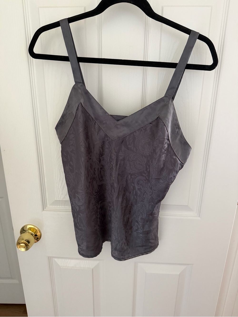 Vintage Partners Mervyns Gray Patterned Tank Top Size Medium